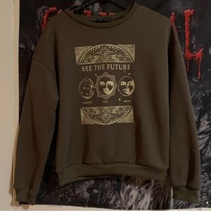 See The Future Sun + Moon Crewneck Sweater | Shein